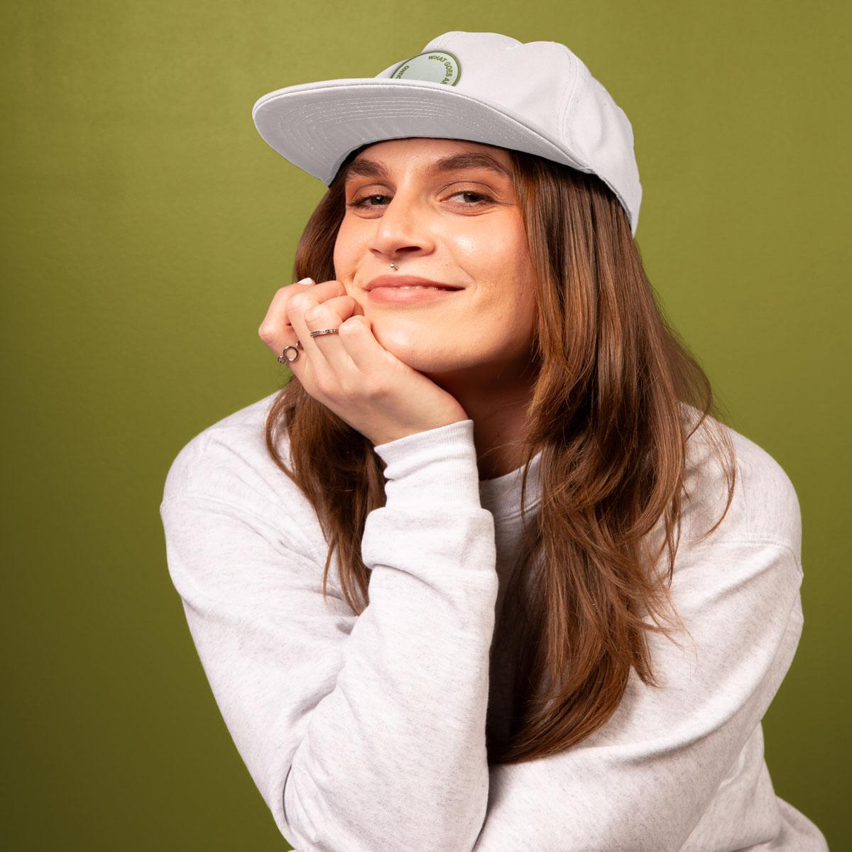 SIX-PANEL HAT - FLAT BRIM - UNSTRUCTURED - POLY TWILL